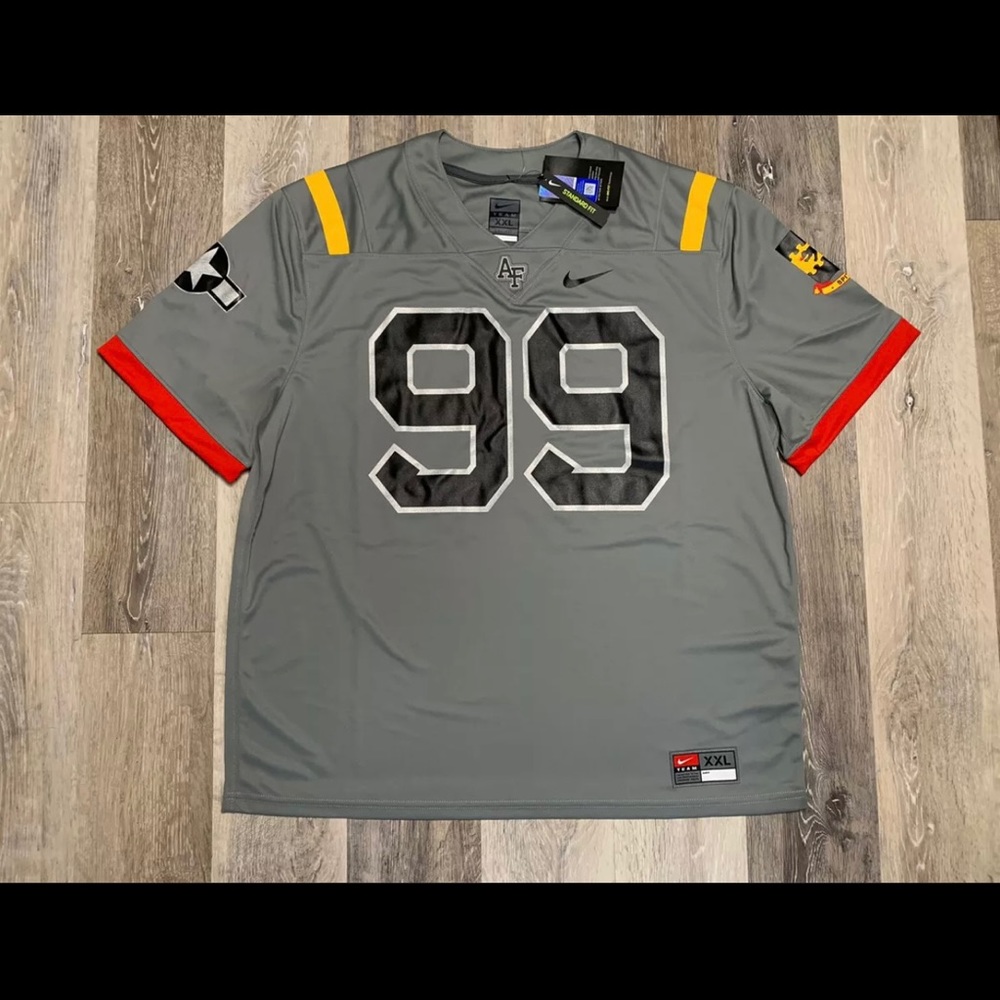 Men’s Size Large Nike Air Force Red Tails Alternate #99 Football Jersey DB5549